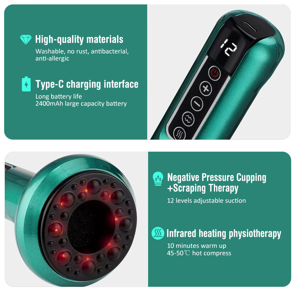 TheraCup™ Smart Cupping & Gua Sha Massager