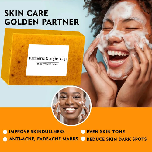SkinGlow™ Kojic Turmeric Soap Bar