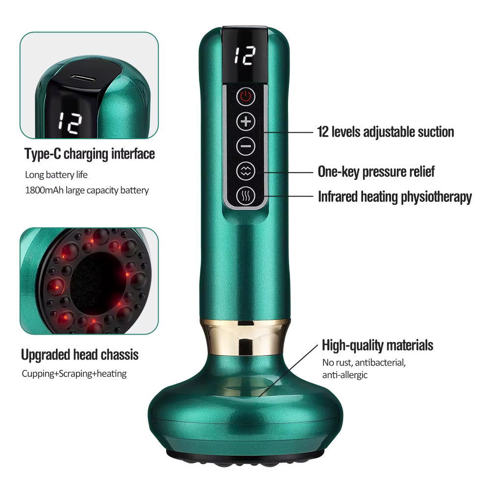 TheraCup™ Smart Cupping & Gua Sha Massager