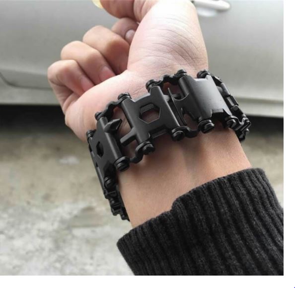 Black Multi Functional Tread Bracelet