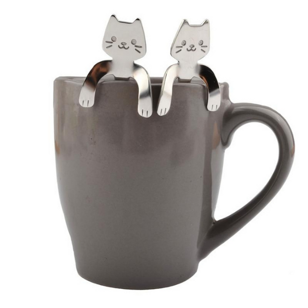 Cat Coffee Spoon With Cup