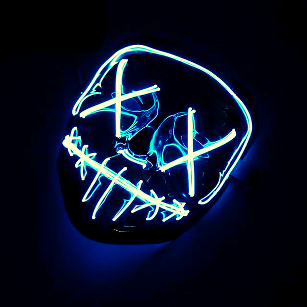 Dark Blue Purge LED Mask