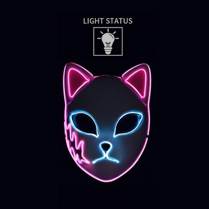 Pink Demon Slayer Led Mask