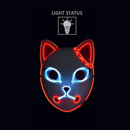 Red Demon Slayer Led Mask