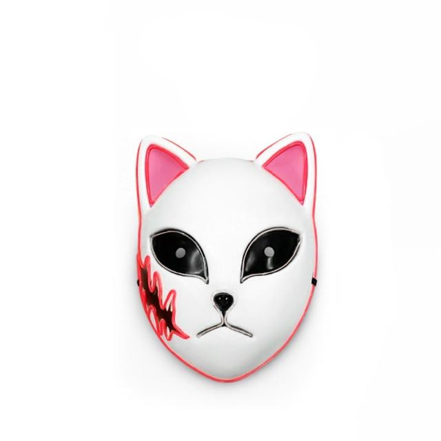Pink Demon Slayer Led Mask