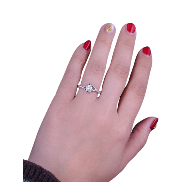 Heart Angel Kiss Ring