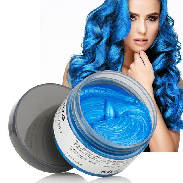 Blue Hair Color Wax
