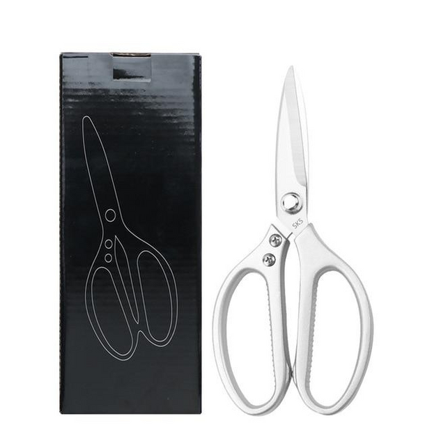 Silver Multifunctional Kitchen Scissors