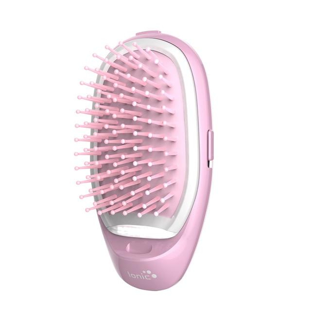 Pink Electric Straightening Brush