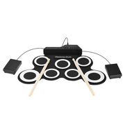 Black white portable electronic drum