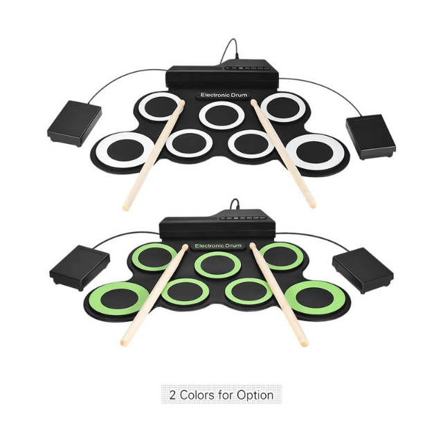 Portable electronic drum
