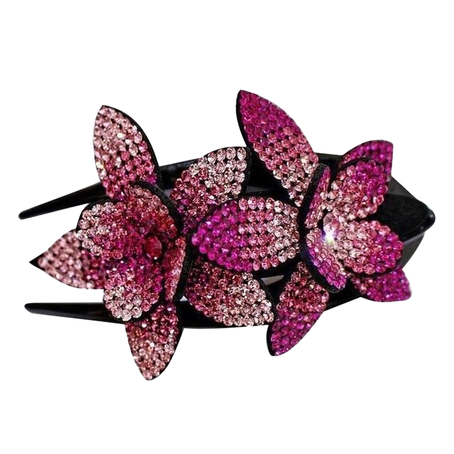 Pink Flower Hair Clip