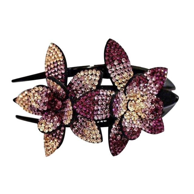 Light Purple Flower Hair Clip