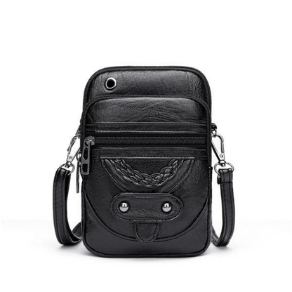 Black Leather Shoulder Bag