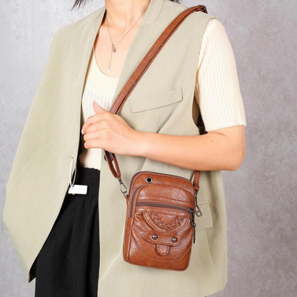 Brown Leather Shoulder Bag