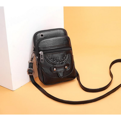 Black Leather Shoulder Bag