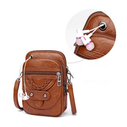 Brown Leather Shoulder Bag