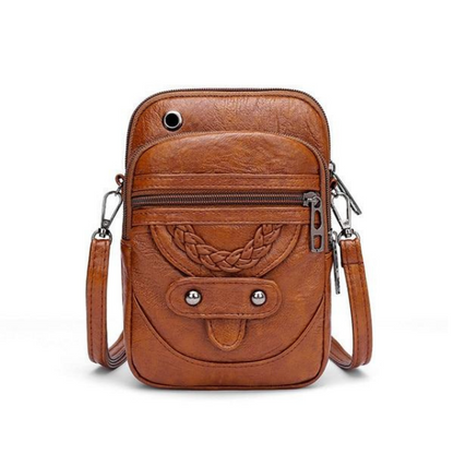 Brown Leather Shoulder Bag