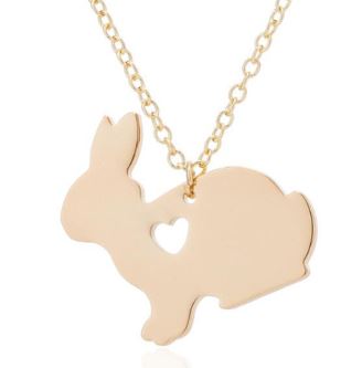 Gold Bunny Necklace