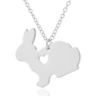 Silver Bunny Necklace