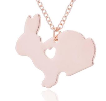 Rose Gold Bunny Necklace