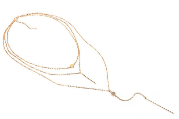 3 Layers Gold Chain Necklace