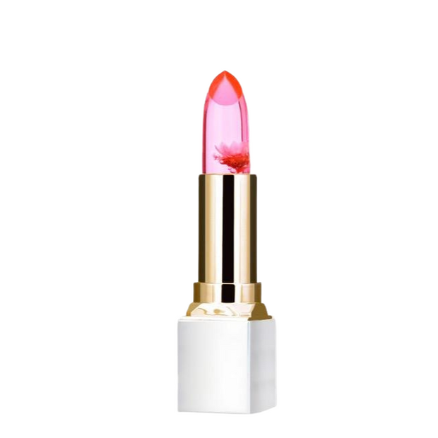 Rose Pink Jelly Flower Lipstick