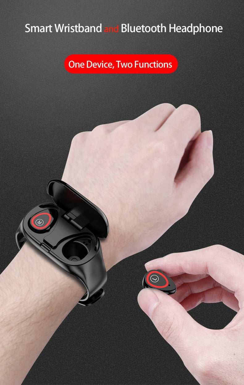Smart Watch With Earbuds Function