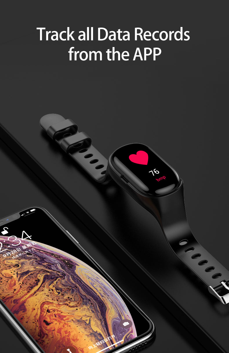 Smart Watch With Earbuds Function