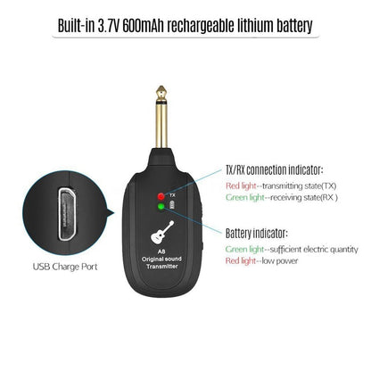 Wireless Guitar Transmitter Function