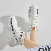 White High-Cut Sneakers