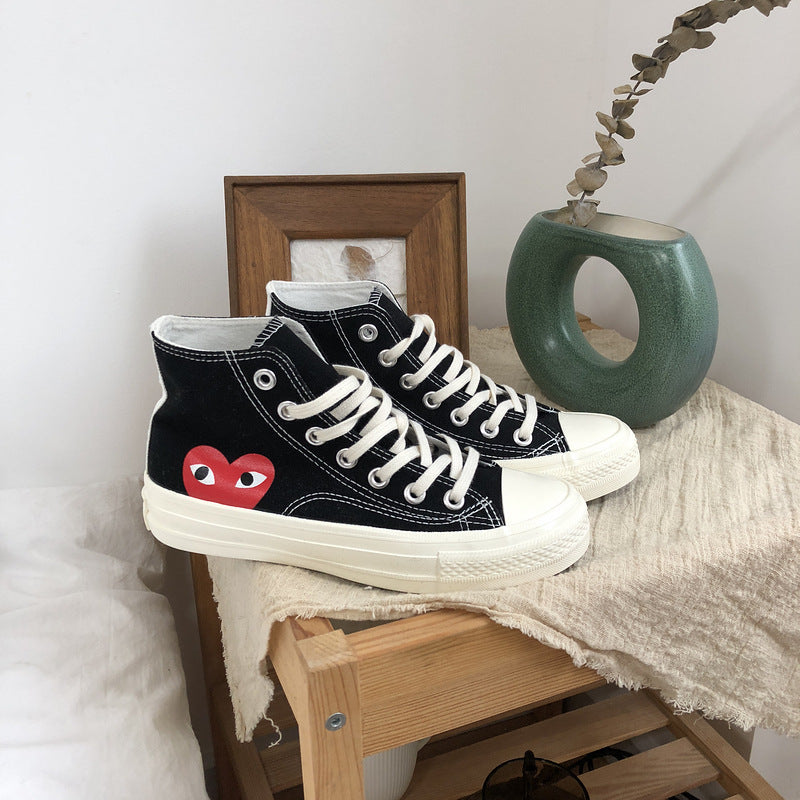 Black Hi-cut Sneakers