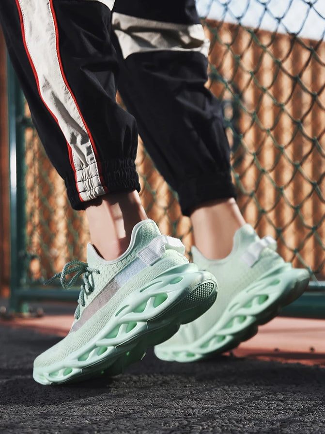 Off-Vhite Green Sneakers