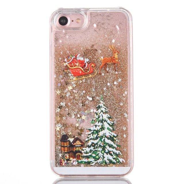 Gold Glitter Christmas iPhone Case