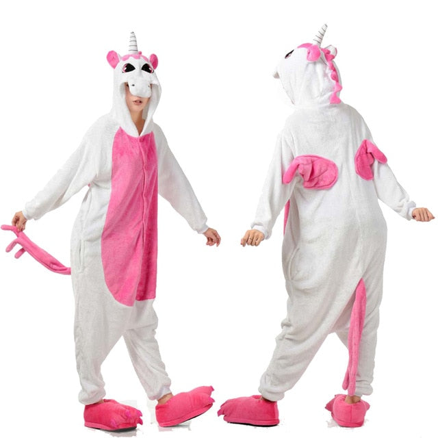 Adult Pink Wings Unicorn Onesies