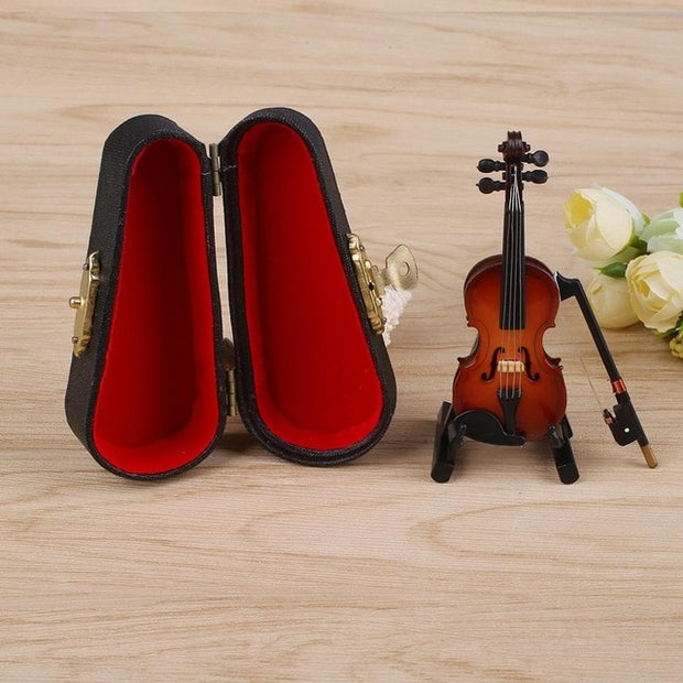 Miniature Violin With Cover