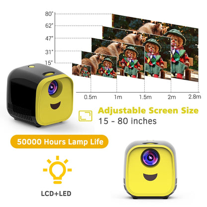 Black Mini Projector Size