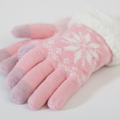 Pink Winter Gloves