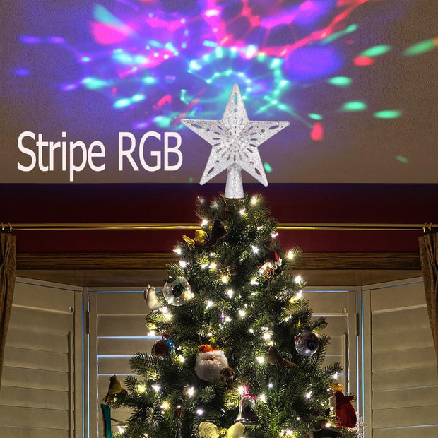 Stripe RGB Christmas Tree Star