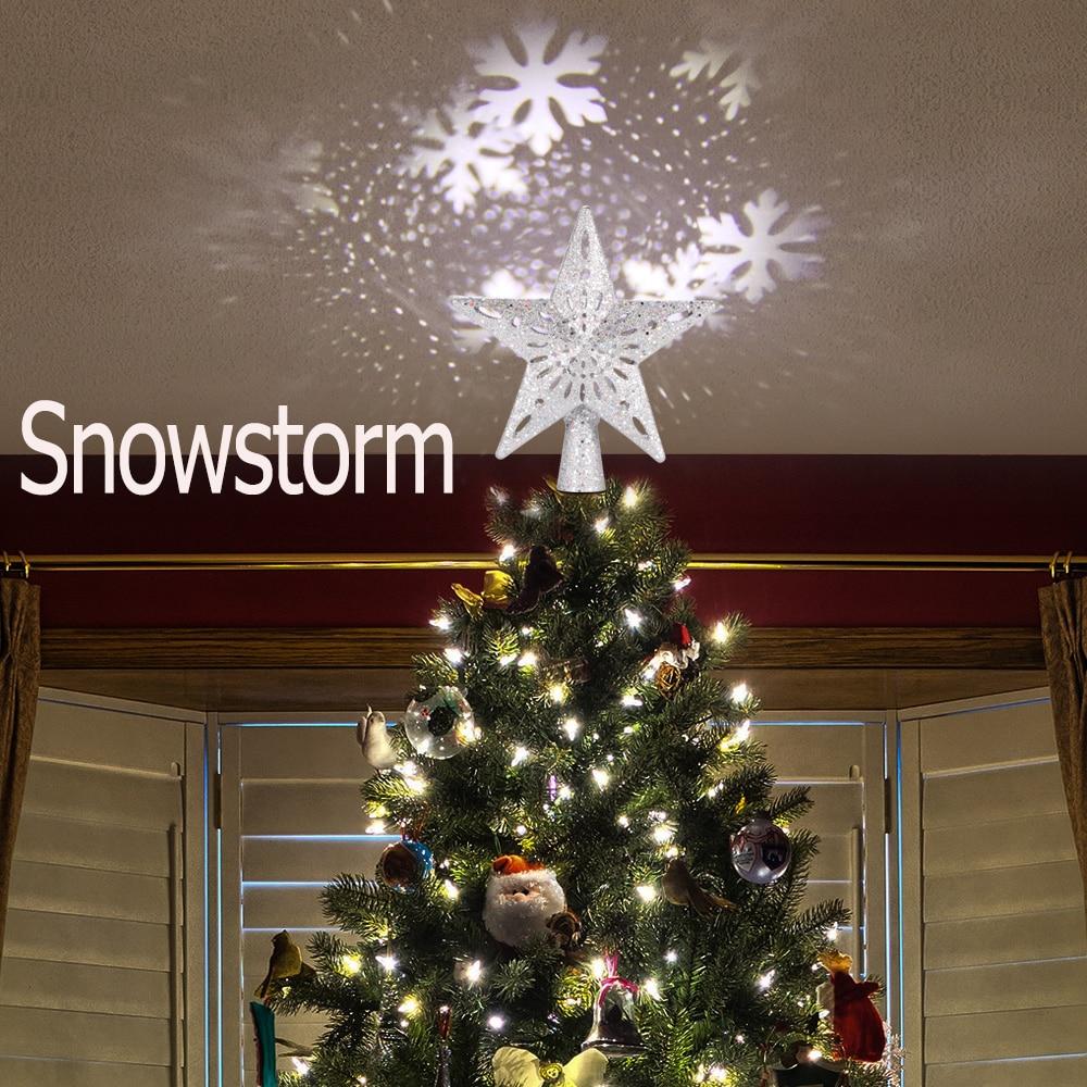 Snowstorm Christmas Tree Star