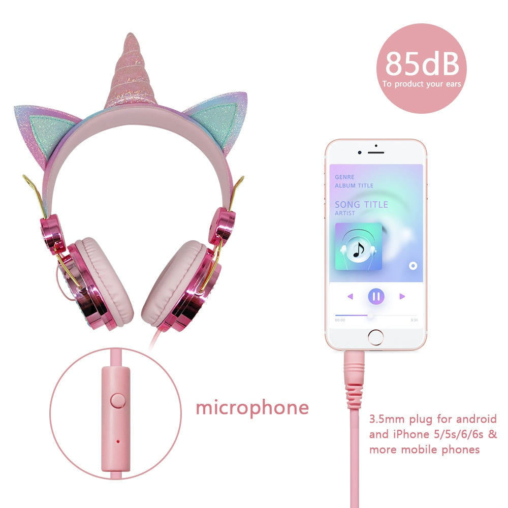 Pink Unicorn Headset Function