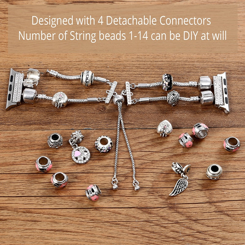 Silver Watch Bracelet Detachable