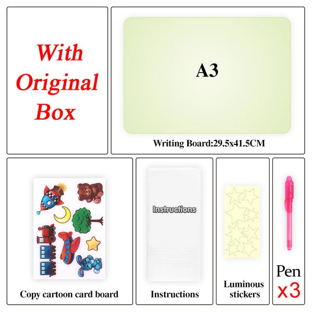 Light Drawing Board Size