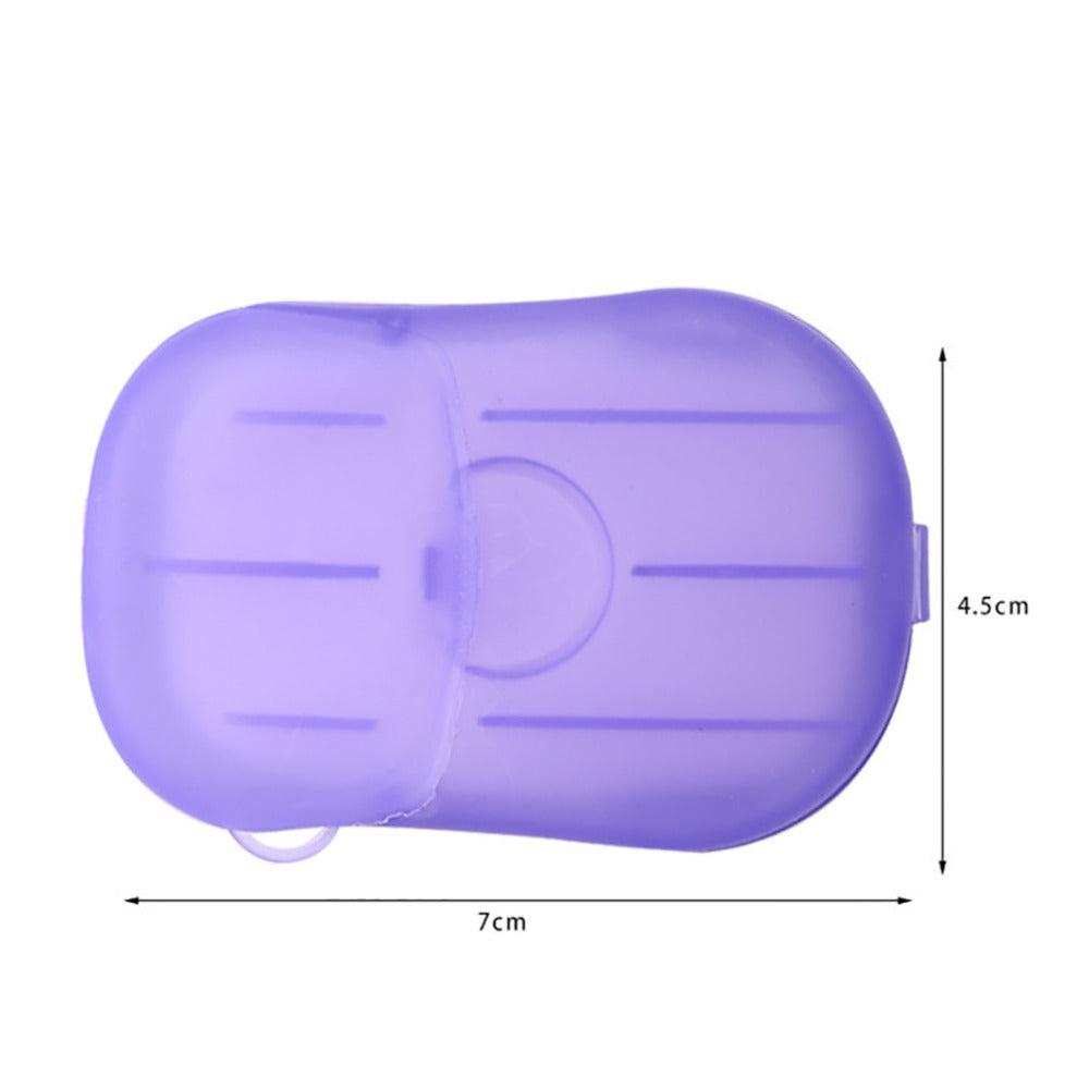 Purple Travel Soap Paper Size