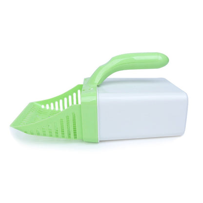 Green Cat Litter Scoop Side