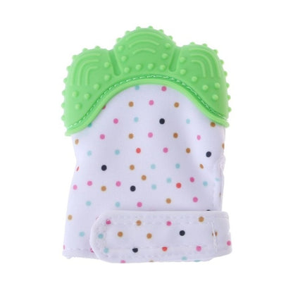 Green Baby Teething Mitten