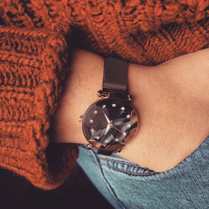 Brown Mesh Watch