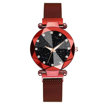 Red Mesh Watch