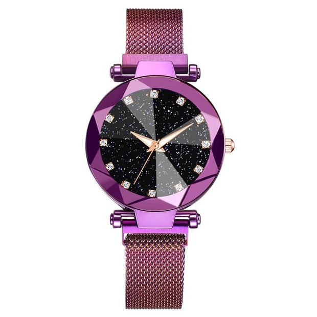 Purple Mesh Watch