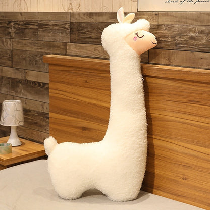 Long White Alpaca Plush Toy